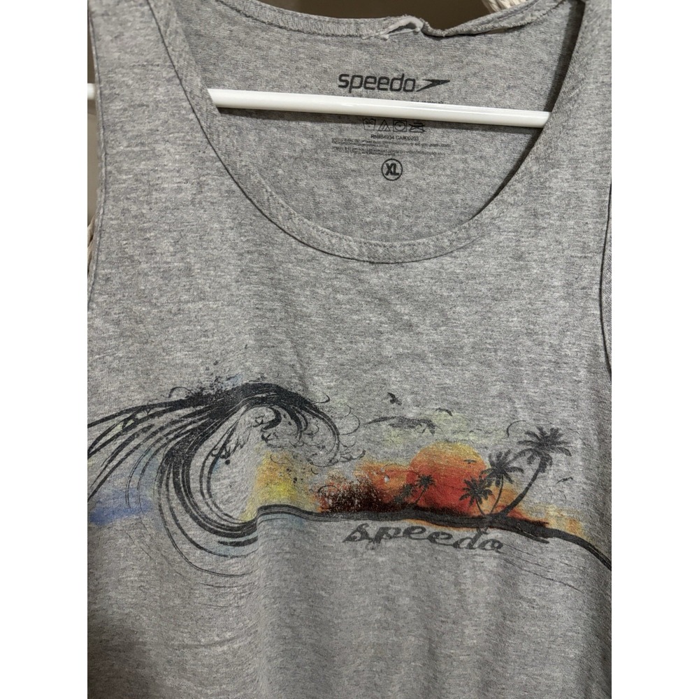 Y2K Vintage Speedo Gray‎ Sunset Tank top